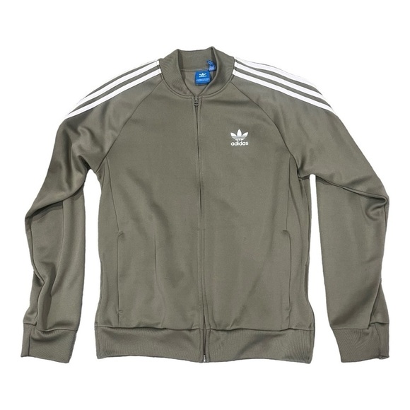 Adidas women's track jacket sage light green - Picture 1 of 4